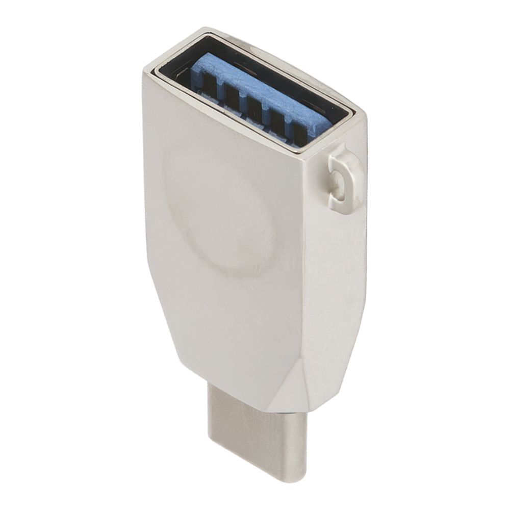 OTG адаптер HOCO UA9 Type-C на USB (серый)