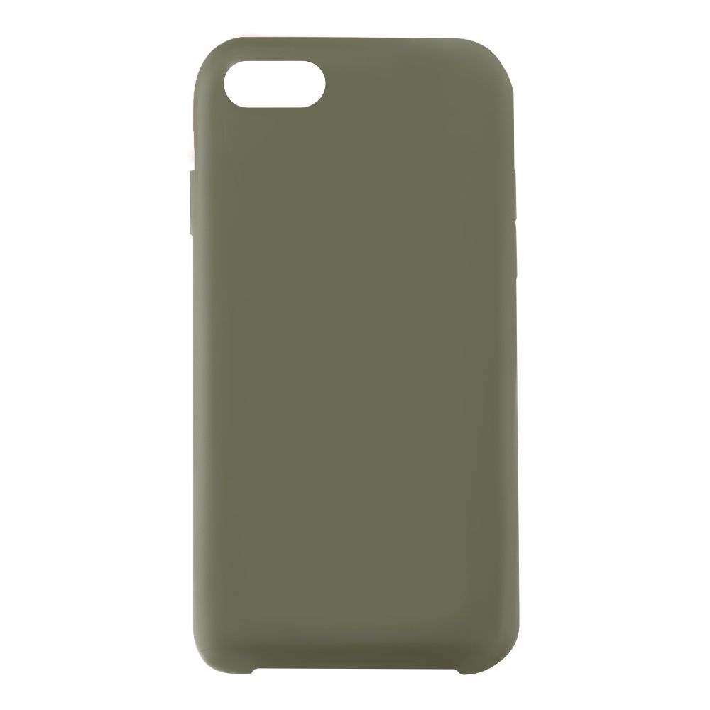 Силиконовый чехол для iPhone SE 2/8/7 "Silicone Case" (темно-зеленый, блистер) 48