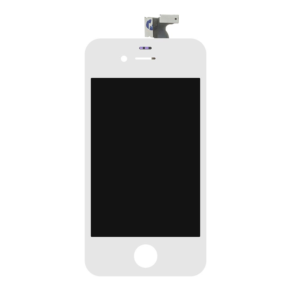 LCD дисплей для Apple iPhone 4 (белый) с тачскрином, 1-я категория, класс А