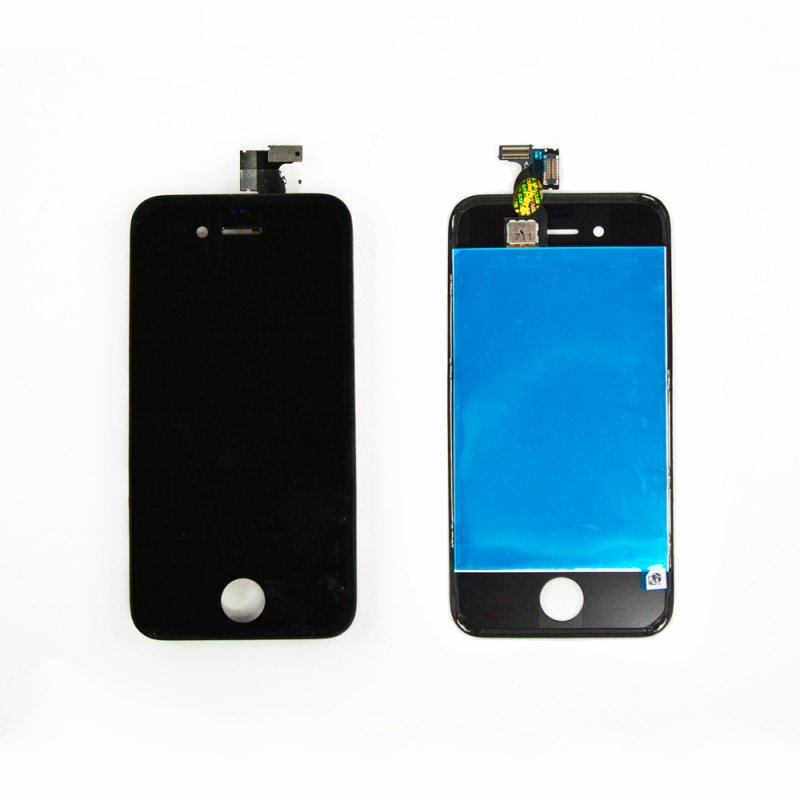 LCD дисплей для Apple iPhone 4 (черный) с тачскрином, 1-я категория, класс А