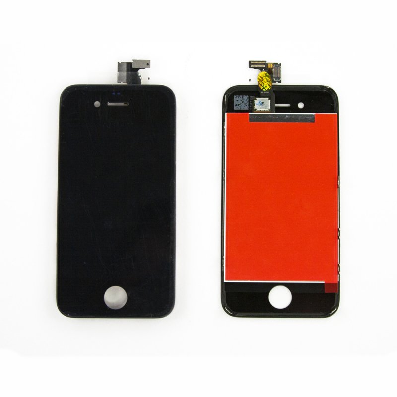 LCD дисплей для Apple iPhone 4 (черный) с тачскрином, 1-я категория, класс AAA