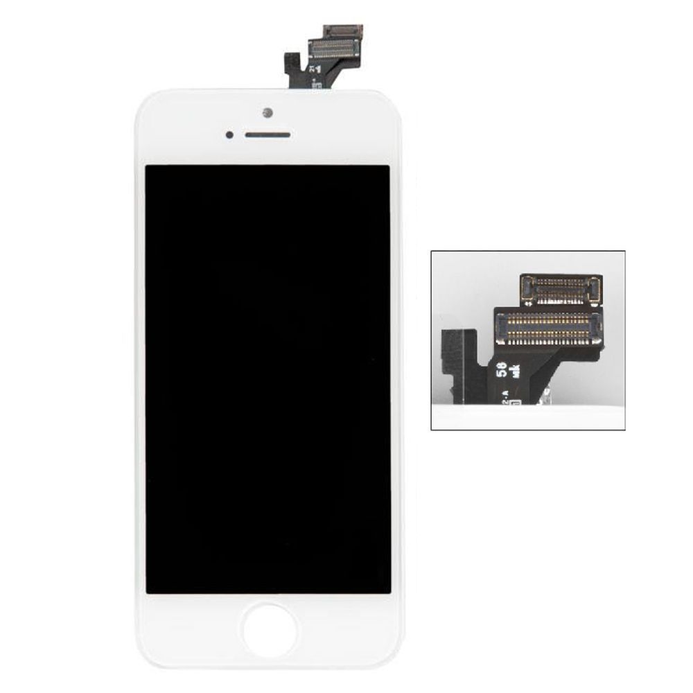 LCD дисплей для Apple iPhone 5 (белый) с тачскрином, (яркая подсветка) 1-я категория, класс AAA