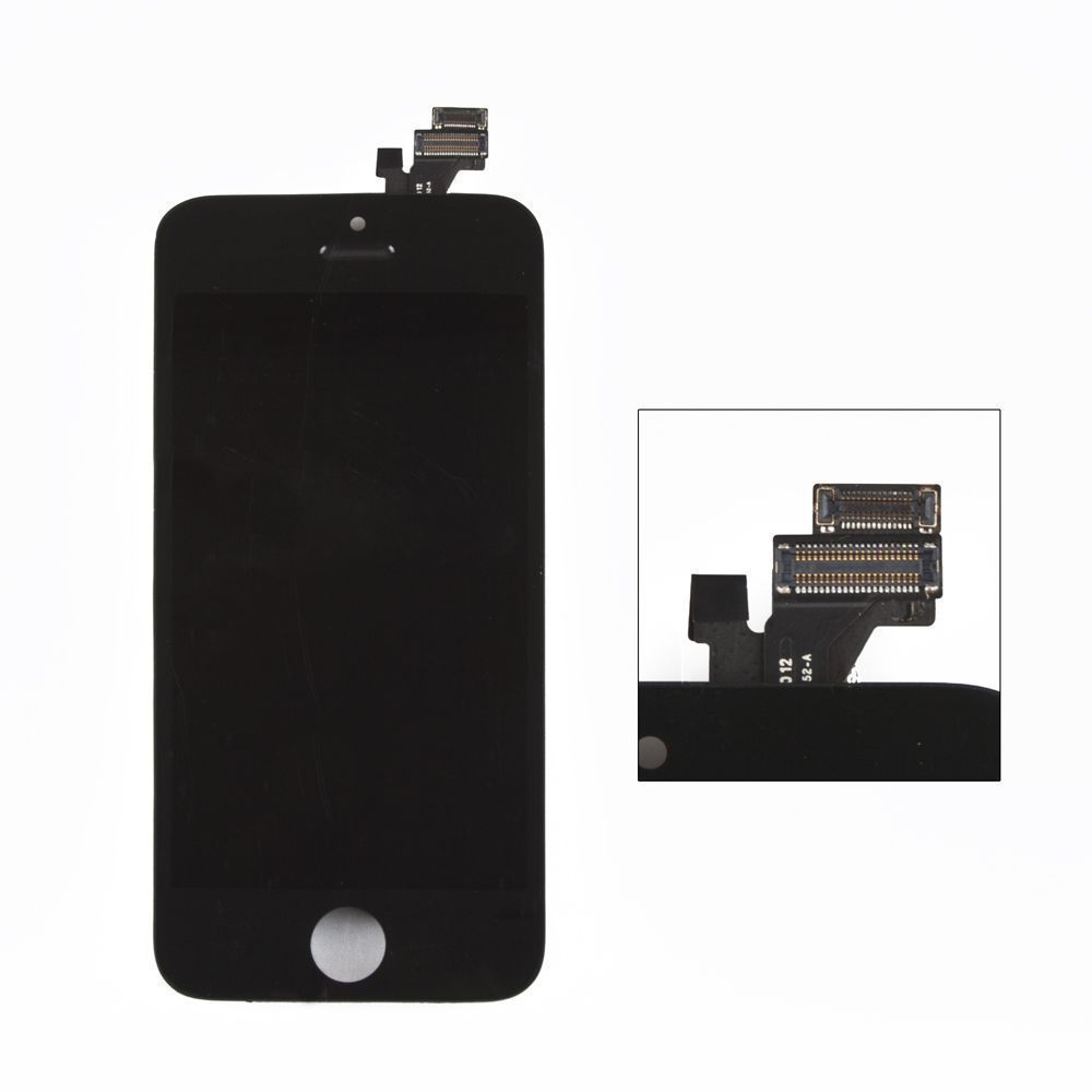LCD дисплей для Apple iPhone 5 (черный) с тачскрином, (яркая подсветка) 1-я категория, класс AAA