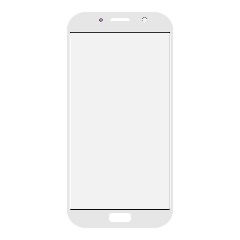 Стекло для переклейки Samsung SM-A720 A7 2017 (цвет белый)