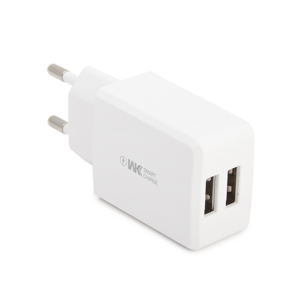 СЗУ WK Speed WP-U60 2xUSB, 2.4А (белый)
