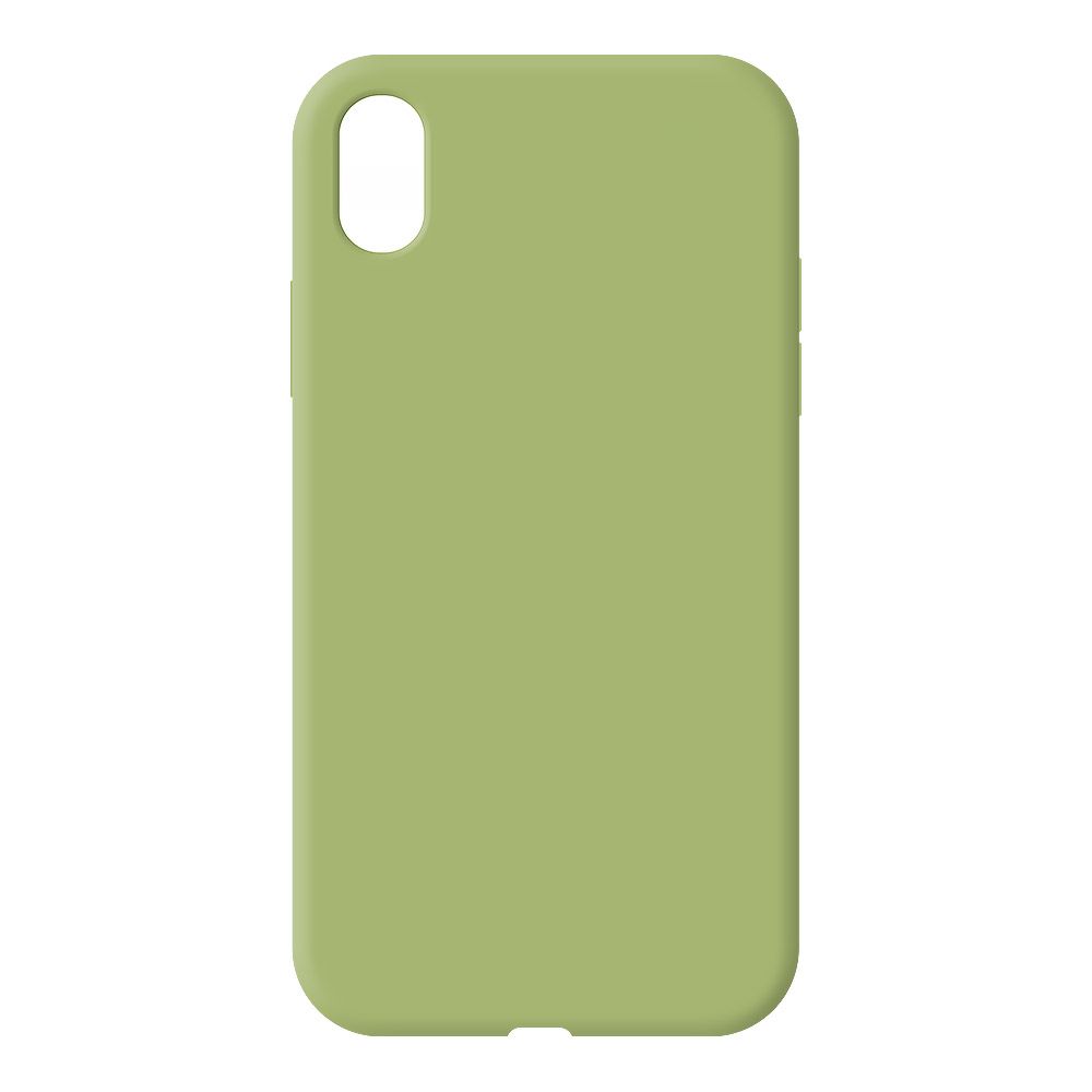 Силиконовый чехол для iPhone Xr "Silicone Case" (зеленый, блистер)1