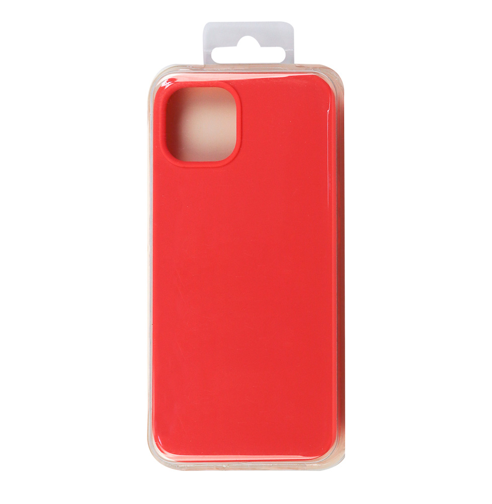 Силиконовый чехол для iPhone 13 "Silicone Case" (красно-оранжевый)