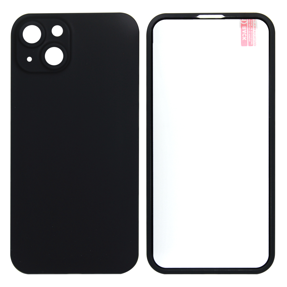 Защита 360° стекло + чехол для iPhone 13 (черный)