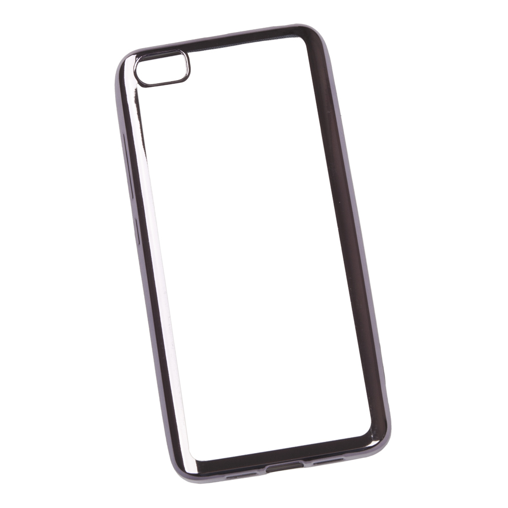 Силиконовый чехол "LP" для Xiaomi Mi 5 TPU (прозрачный с черной хром рамкой)