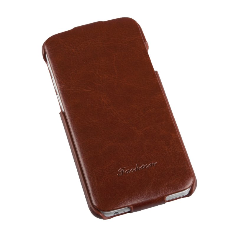 Чехол раскладной для iPhone 6/6s "Fashion" (коричневый коробка)