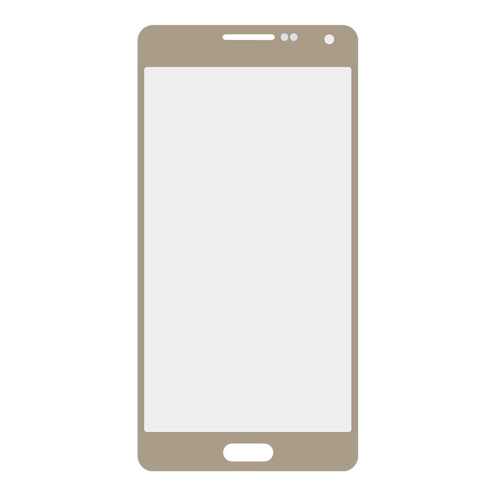 Стекло для переклейки Samsung SM-A500 A5 (цвет золото)