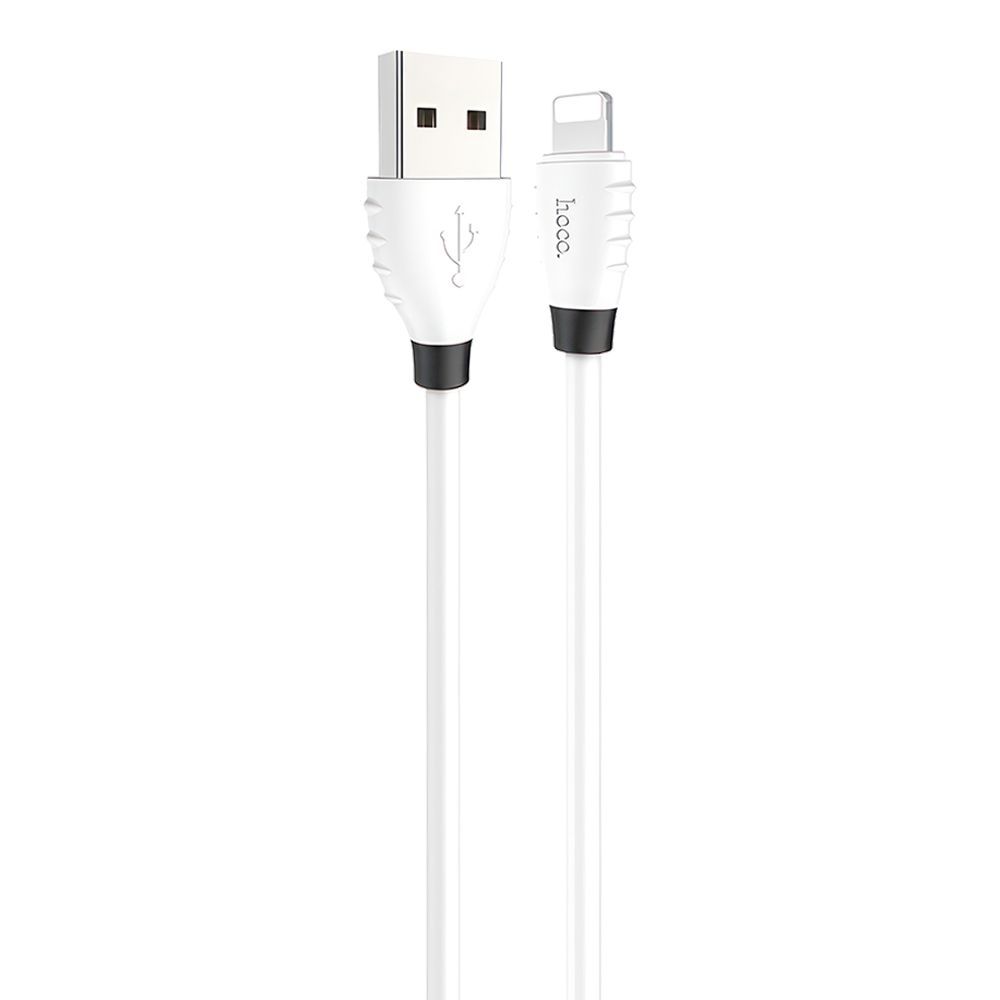 USB кабель HOCO X27 Excellent Lightning 8-pin, 2.4А, 1.2м, TPE (белый)