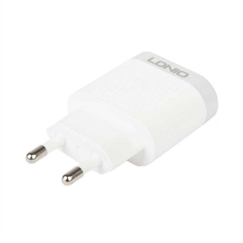 СЗУ "LDNIO" с USB выходом 3,0А Quick Charge 3.0 + кабель USB Type-C A303Q (белое/коробка)