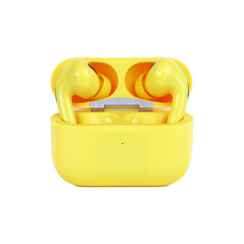 TWS Bluetooth беспроводная гарнитура Wireless Earbuds (желтая/коробка)