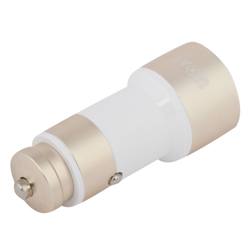 АЗУ "ivon" Quick Charge 3.0 с 2USB 3А 36W CC-33 (бело-золотое/коробка)