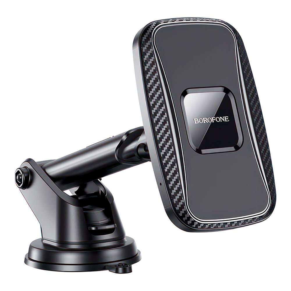Держатель в авто с БЗУ BOROFONE BH35 Magnetic магнитный, на панель/воздуховод, 15W (черный)
