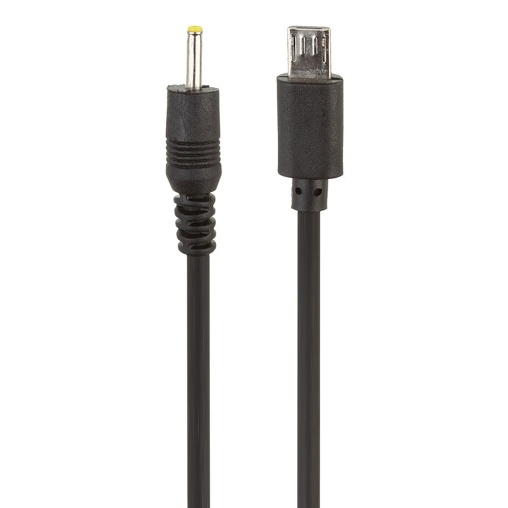 Переходник MicroUSB на DC jack 2мм (черный)