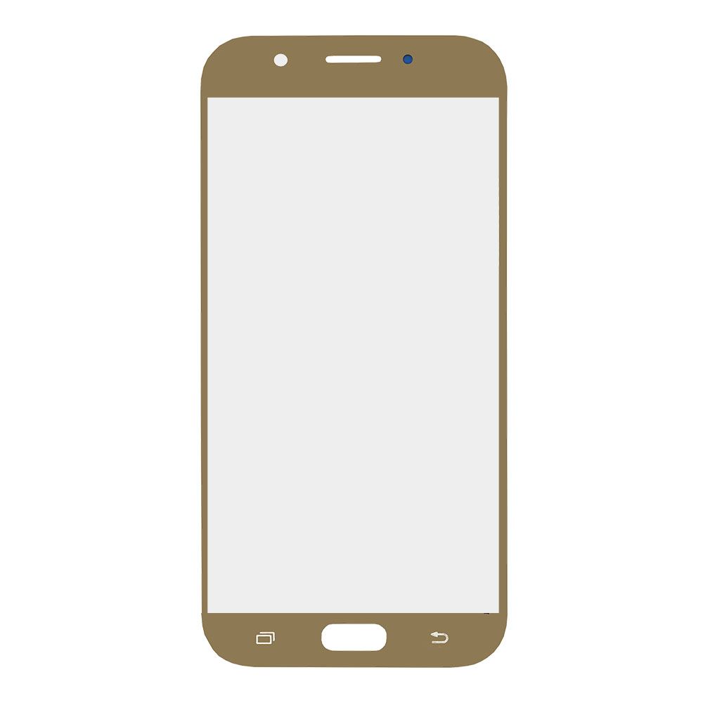Стекло + OCA плёнка для переклейки Samsung A720F Galaxy A7 (2017) (золото)