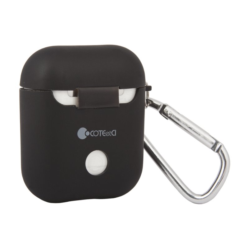 Силиконовый чехол AirPods COTEetCI AirPods TPU Case (черный)