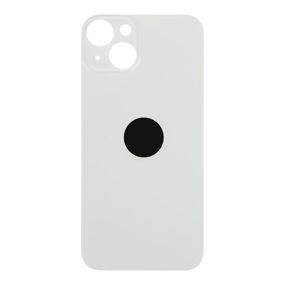 Задняя крышка для iPhone 14 (белый) с логотипом, монолит