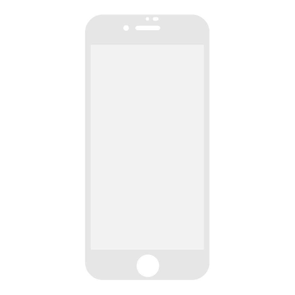 Защитное стекло 3D для iPhone SE 2/8/7 Tempered Glass белое 0,33 мм (ударопрочное)