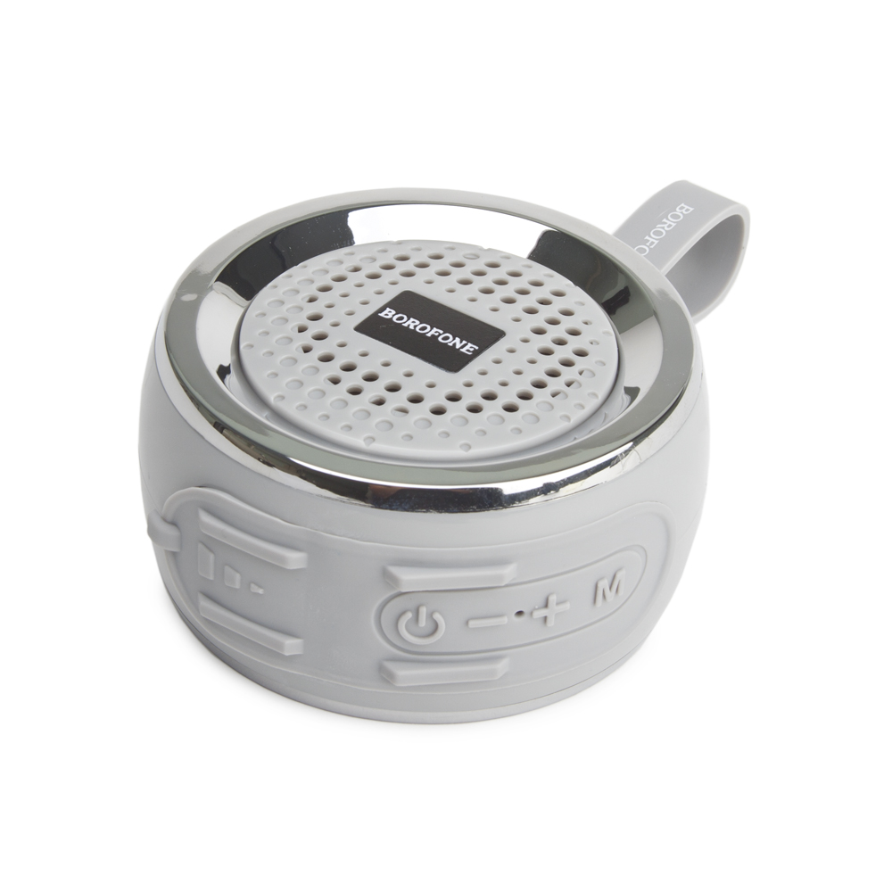 Bluetooth колонка BOROFONE BR2 Aurora Sports BT 5.0, 3W, microSD/USB/FM (серый)