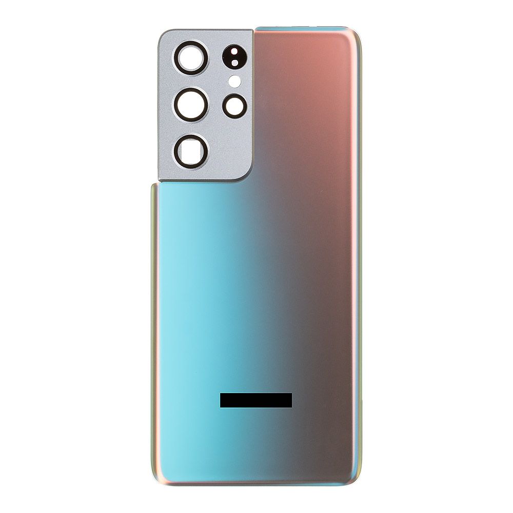 Задняя крышка для Samsung Galaxy S21 Ultra SM-G998 (серебро), премиум