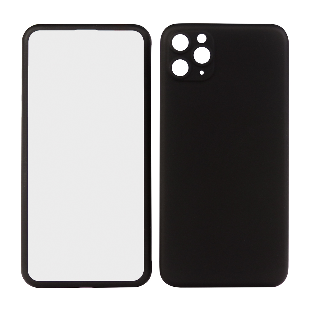 Защита 360° стекло + чехол для iPhone 11 Pro Max (черный)