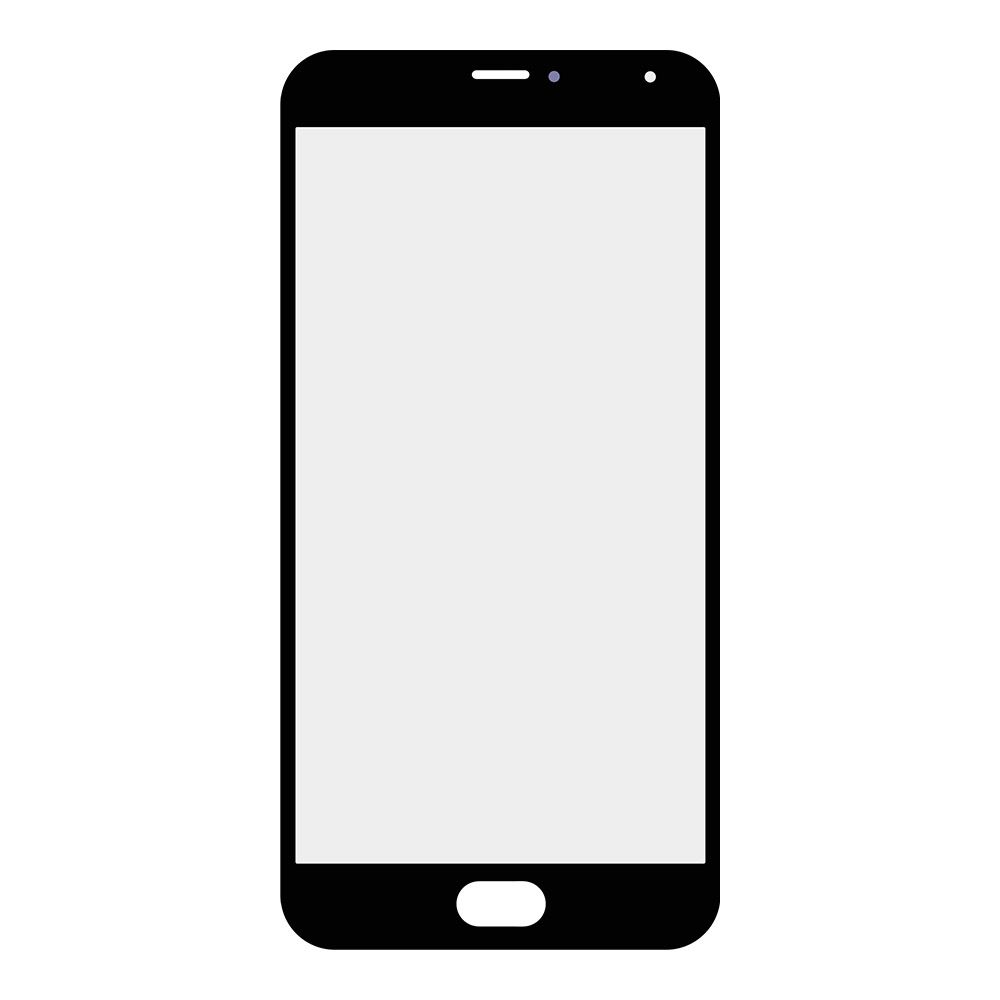 Стекло + OCA пленка для переклейки Meizu Pro 5 (черный)