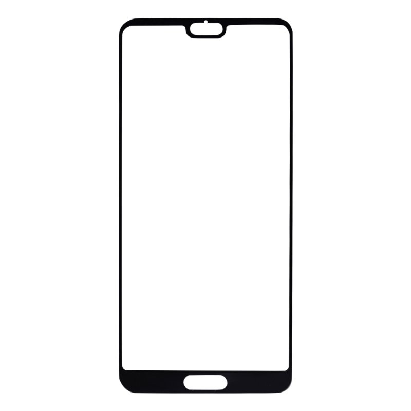 Защитное стекло "LP" для Huawei P20 Thin Frame Full Glue с рамкой 0,33 мм 2,5D 9H (черное)