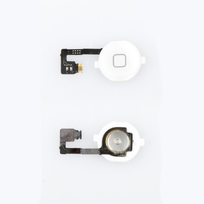 Шлейф/FLC iPhone 4G с кнопкой Home (белый)