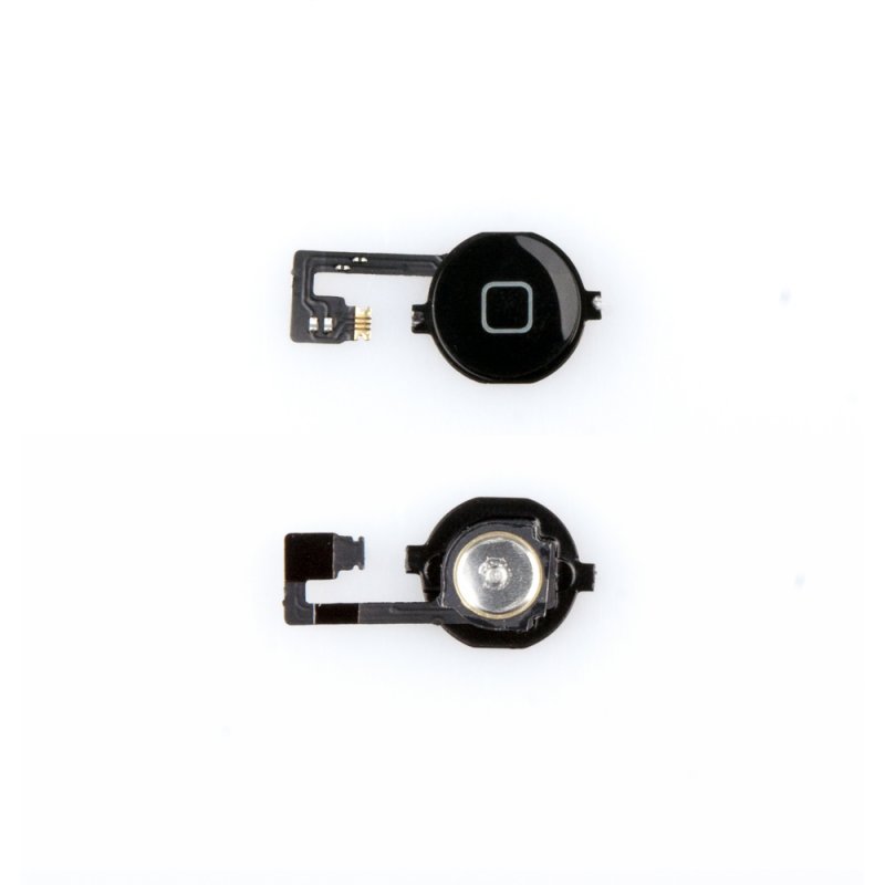 Шлейф/FLC iPhone 4G с кнопкой Home (черный)
