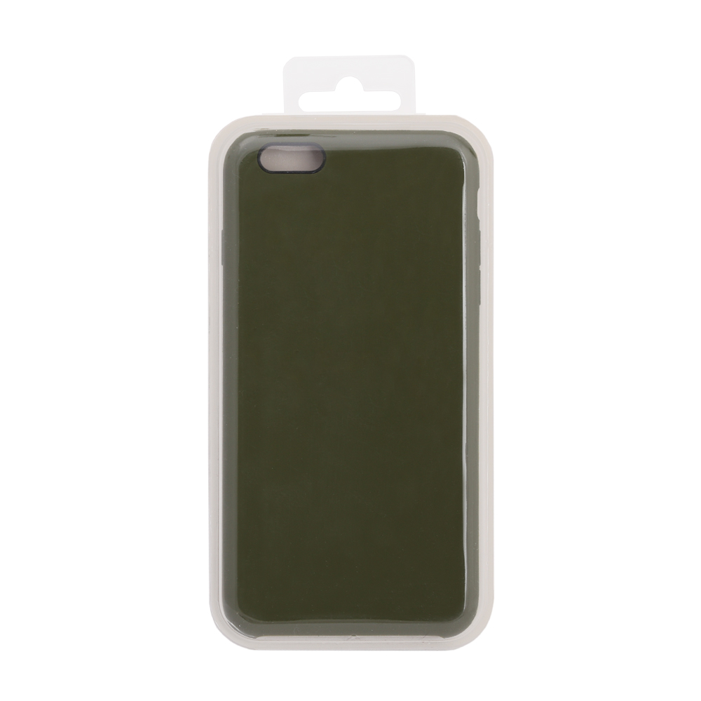Силиконовый чехол для iPhone 6/6S Plus "Silicone Case" (темно-зеленый, блистер) 48
