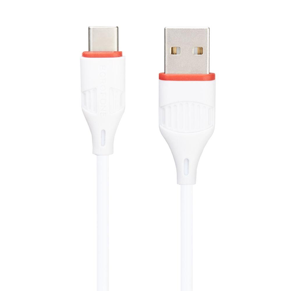 USB кабель BOROFONE BX17 Enjoy Type-C, 1м, PVC (белый)