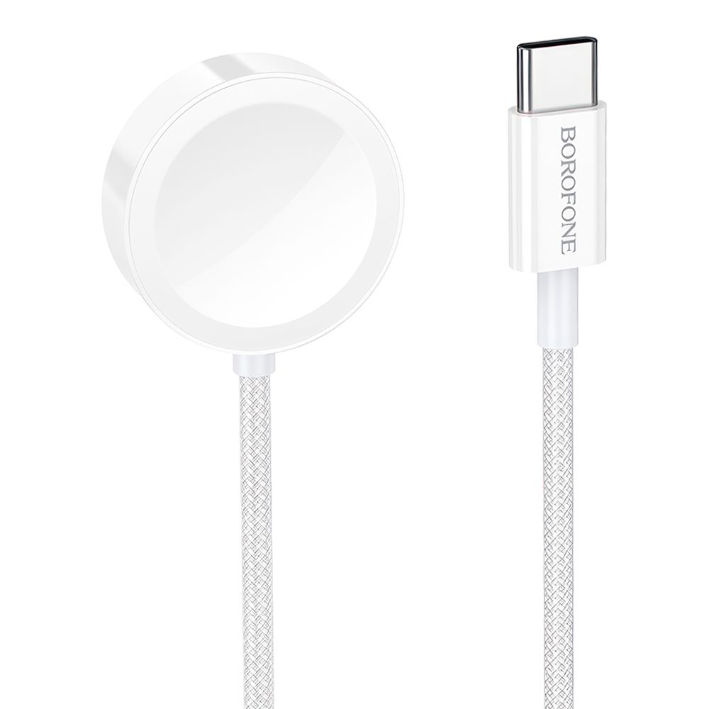 Беспроводное ЗУ BOROFONE BQ37 Star для iWatch, 1А, 2.5W, магнитное, 1.2м (белый)