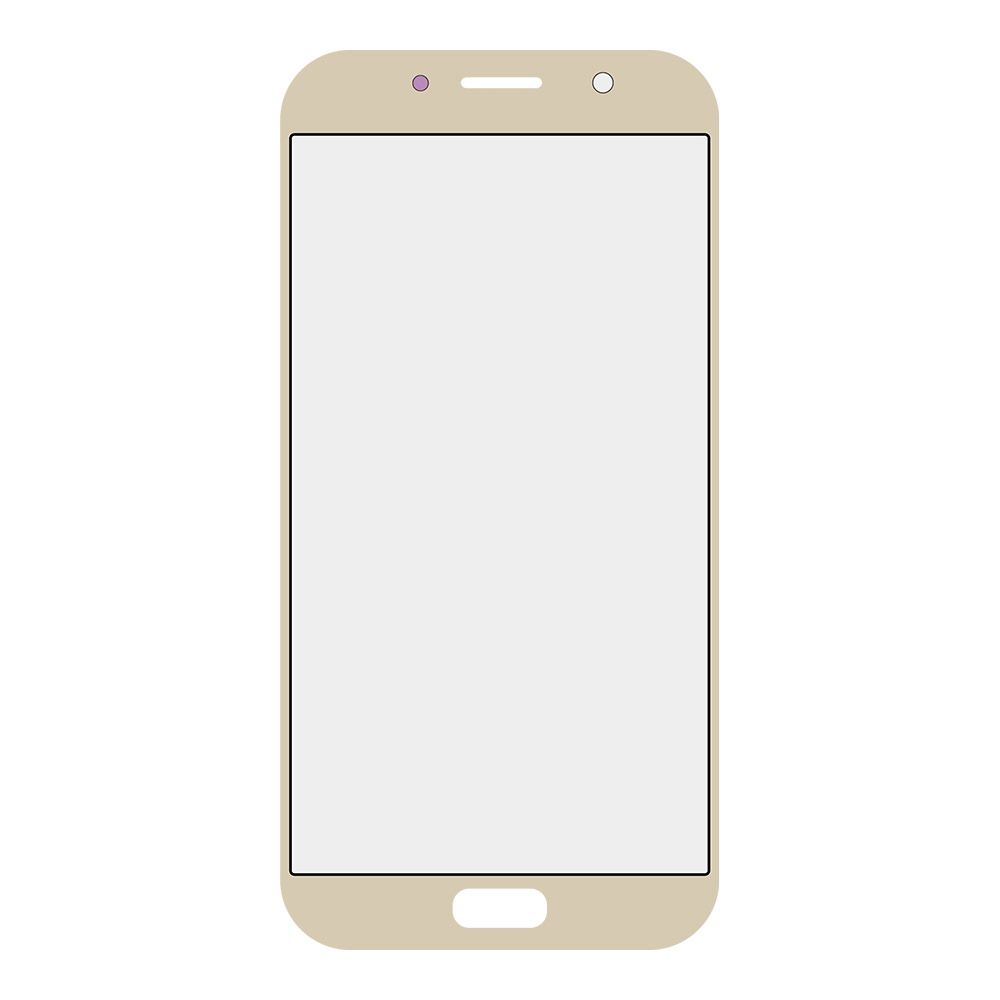 Стекло для переклейки Samsung SM-A720 A7 2017 (цвет золото)