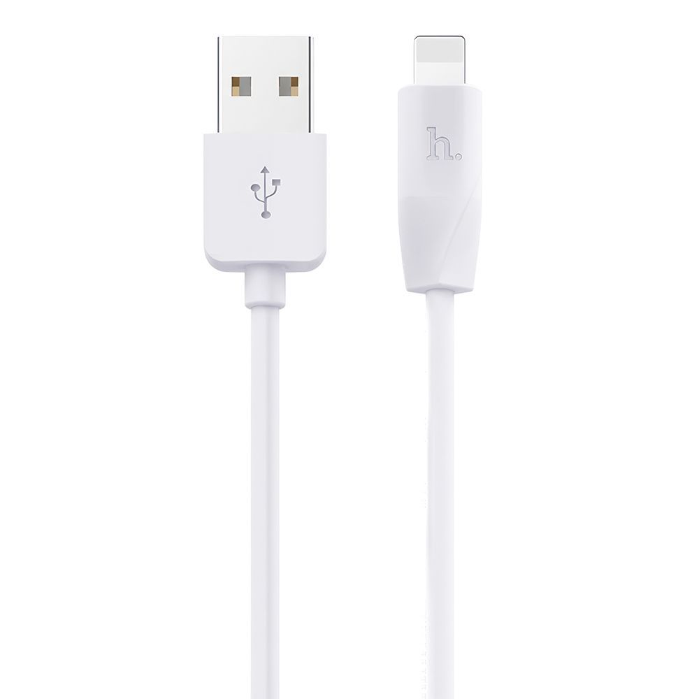 USB кабель HOCO X1 Rapid Lightning 8-pin, 2.4А, 1м, PVC (белый)