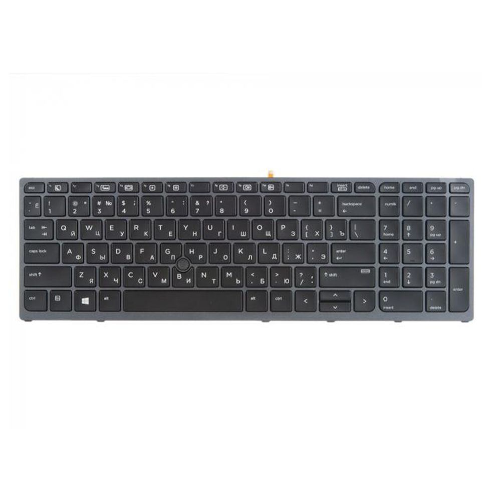 Клавиатура для HP ZBook 15 G3 17 G3 черная с подсветкой с указателем