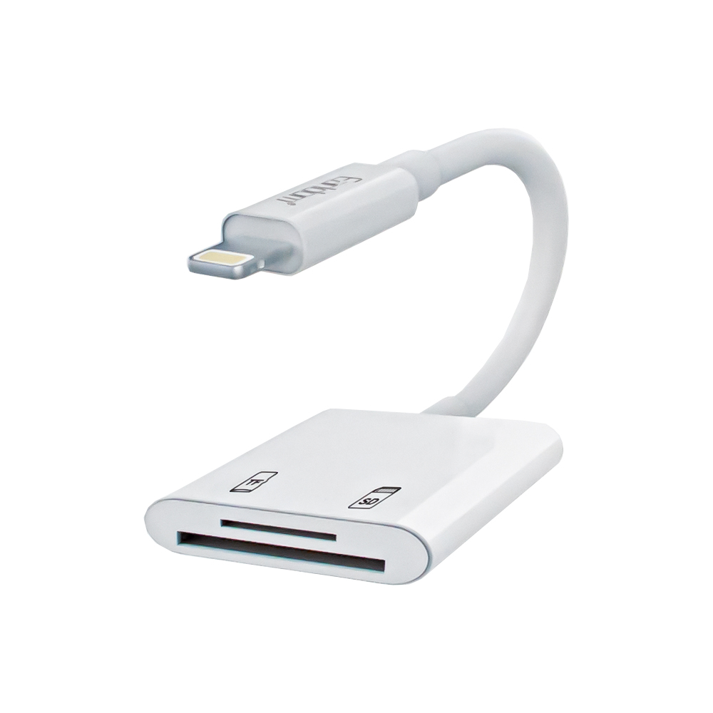 Картридер Earldom ET-OT47 Lightning 8-pin на SD\MicroSD (белый)