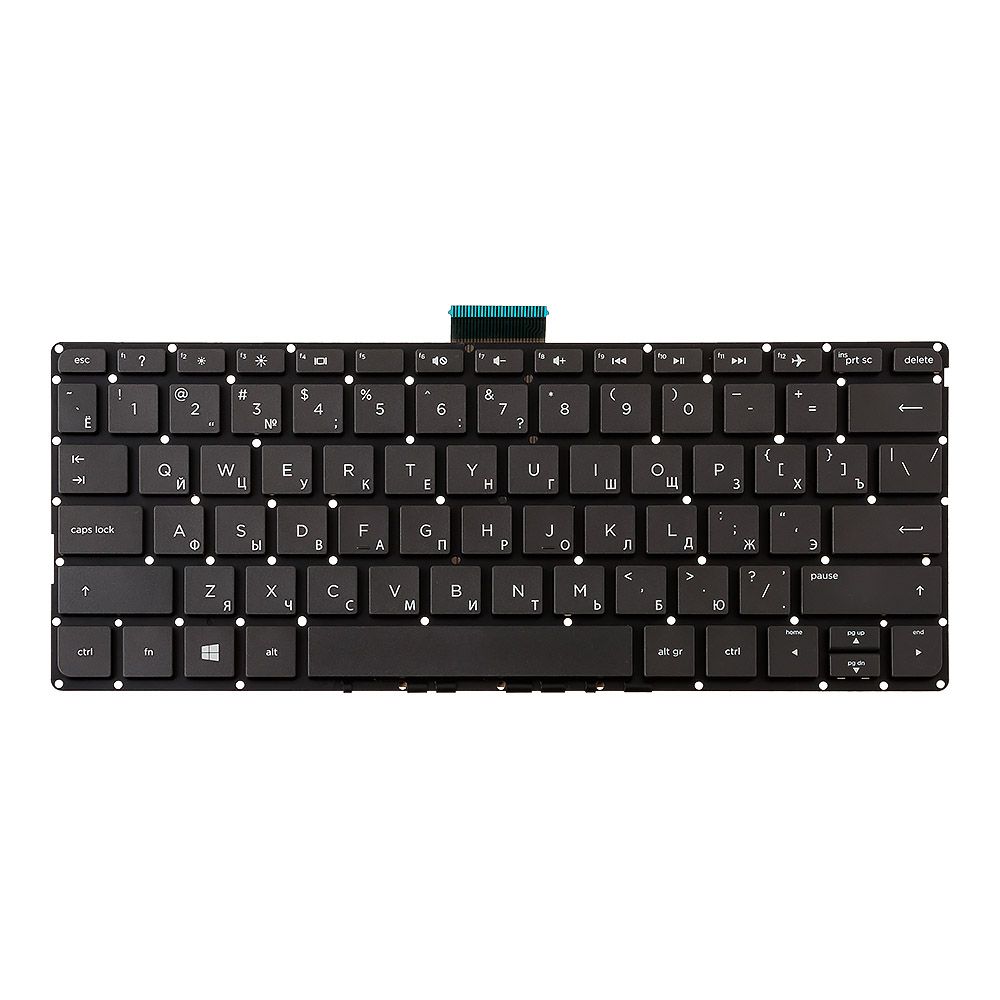 Клавиатура для HP Pavilion x360 11-K без рамки горизонтальный Enter белый