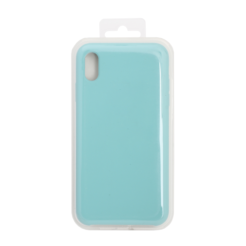 Силиконовый чехол для iPhone Xs Max "Silicone Case" (бирюзовый, блистер) 21