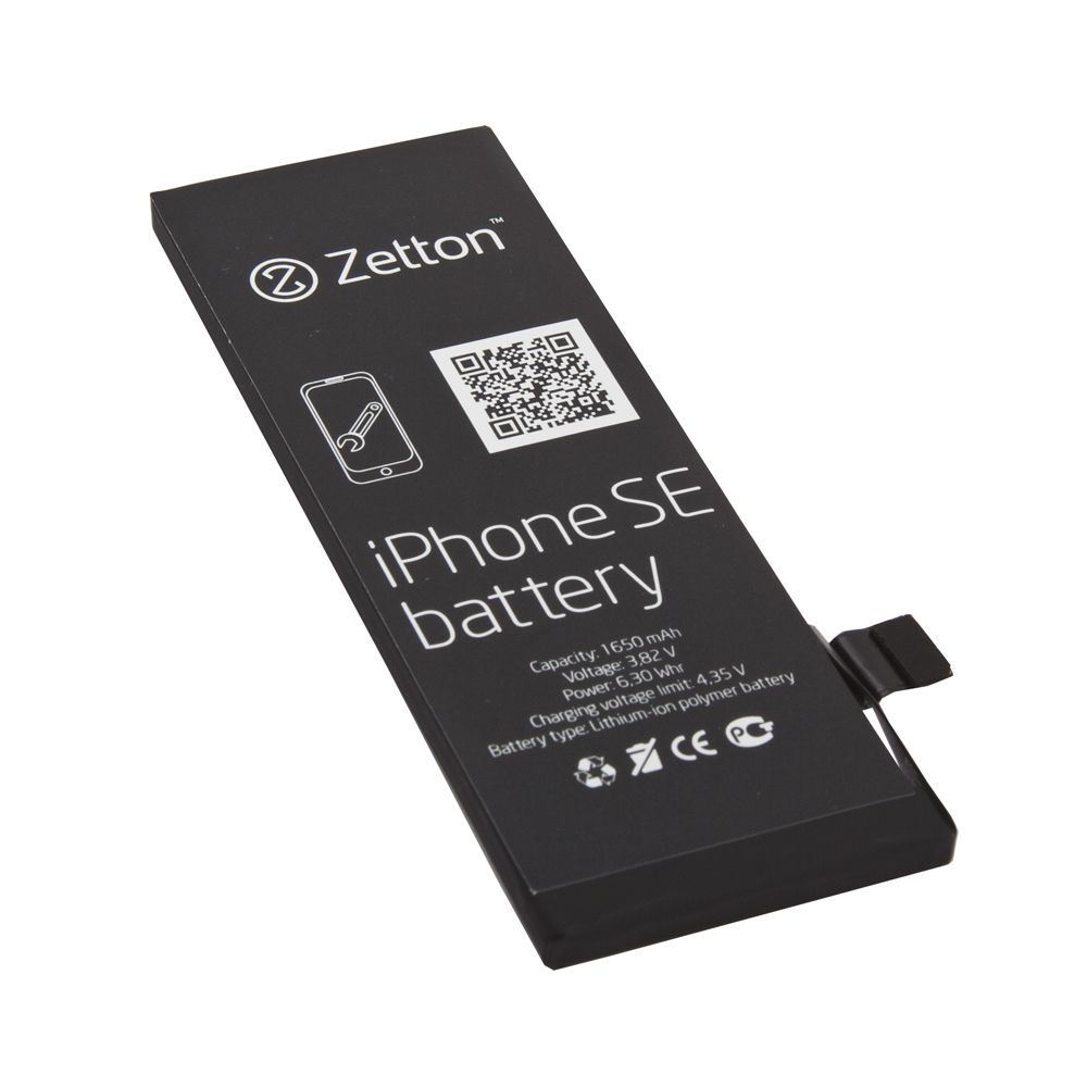 Аккумулятор (АКБ) Zetton для iPhone SE 1650 mAh, Li-Pol аналог 616-00107