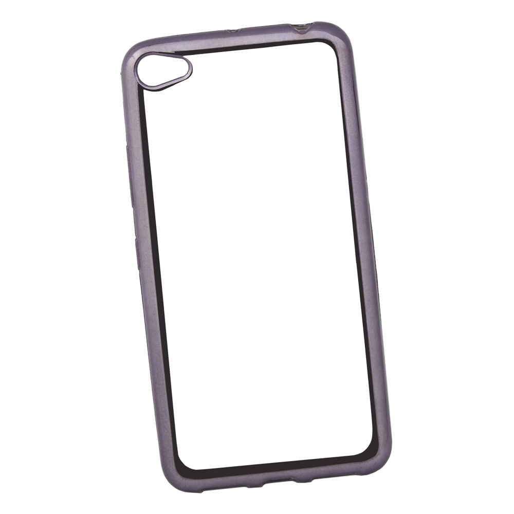 Силиконовый чехол "LP" для Lenovo S60 TPU (прозрачный с черной хром рамкой) европакет