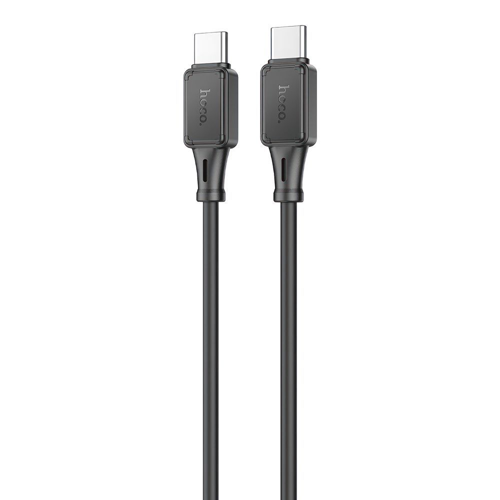 USB-C кабель HOCO X101 Assistant Type-C, 3А, 60W, 1м, силикон (черный)