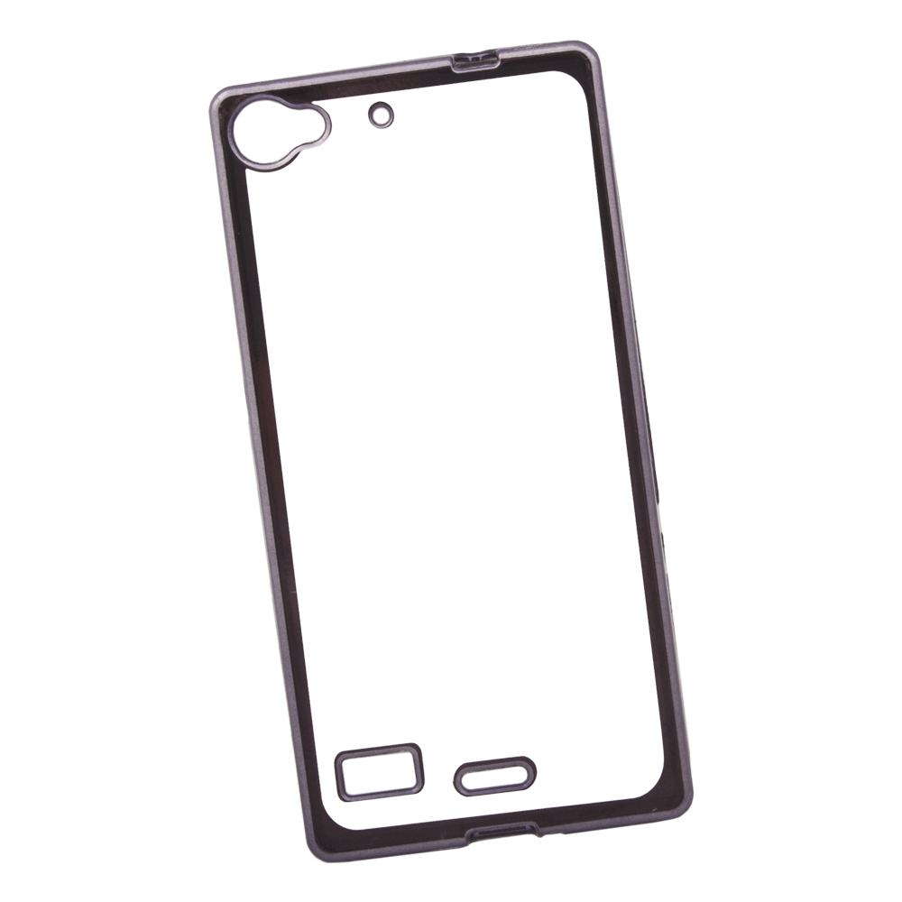 Силиконовый чехол "LP" для Lenovo Vibe X2 TPU (прозрачный с черной хром рамкой) европакет
