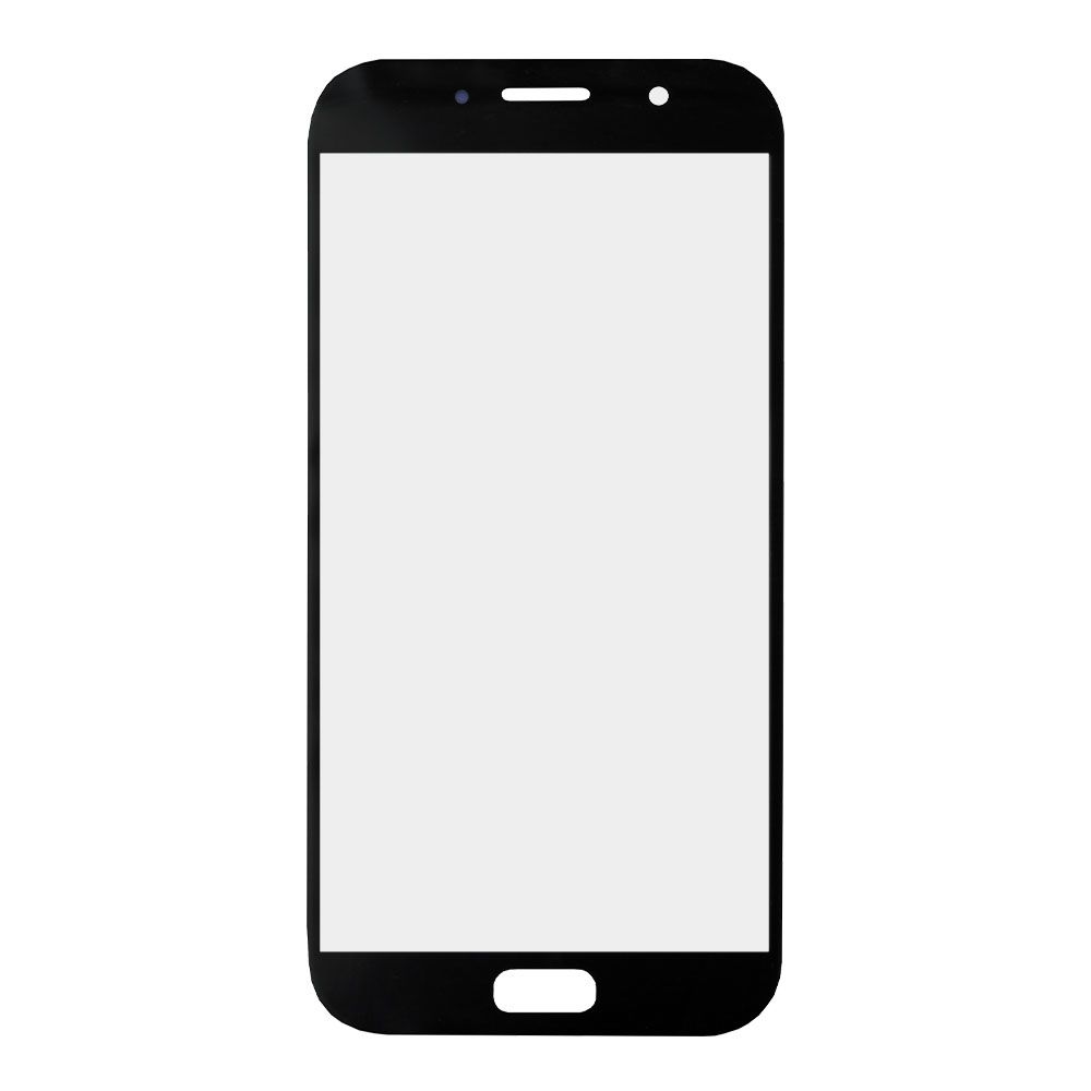 Стекло + OCA плёнка для переклейки Samsung A720F Galaxy A7 (2017) (черный)