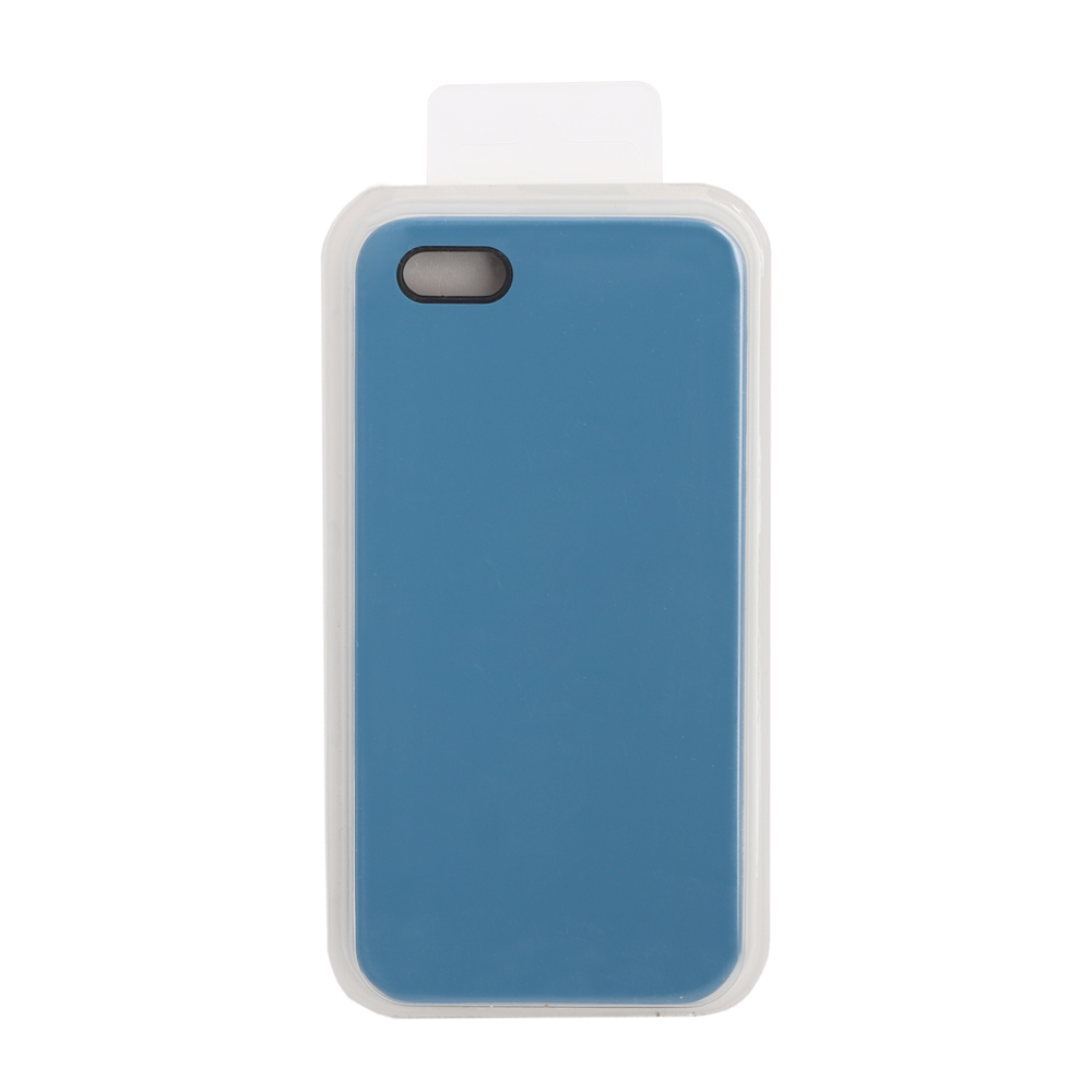 Силиконовый чехол для iPhone 5/5S/5SE "Silicone Case" (васильковый, блистер) 38
