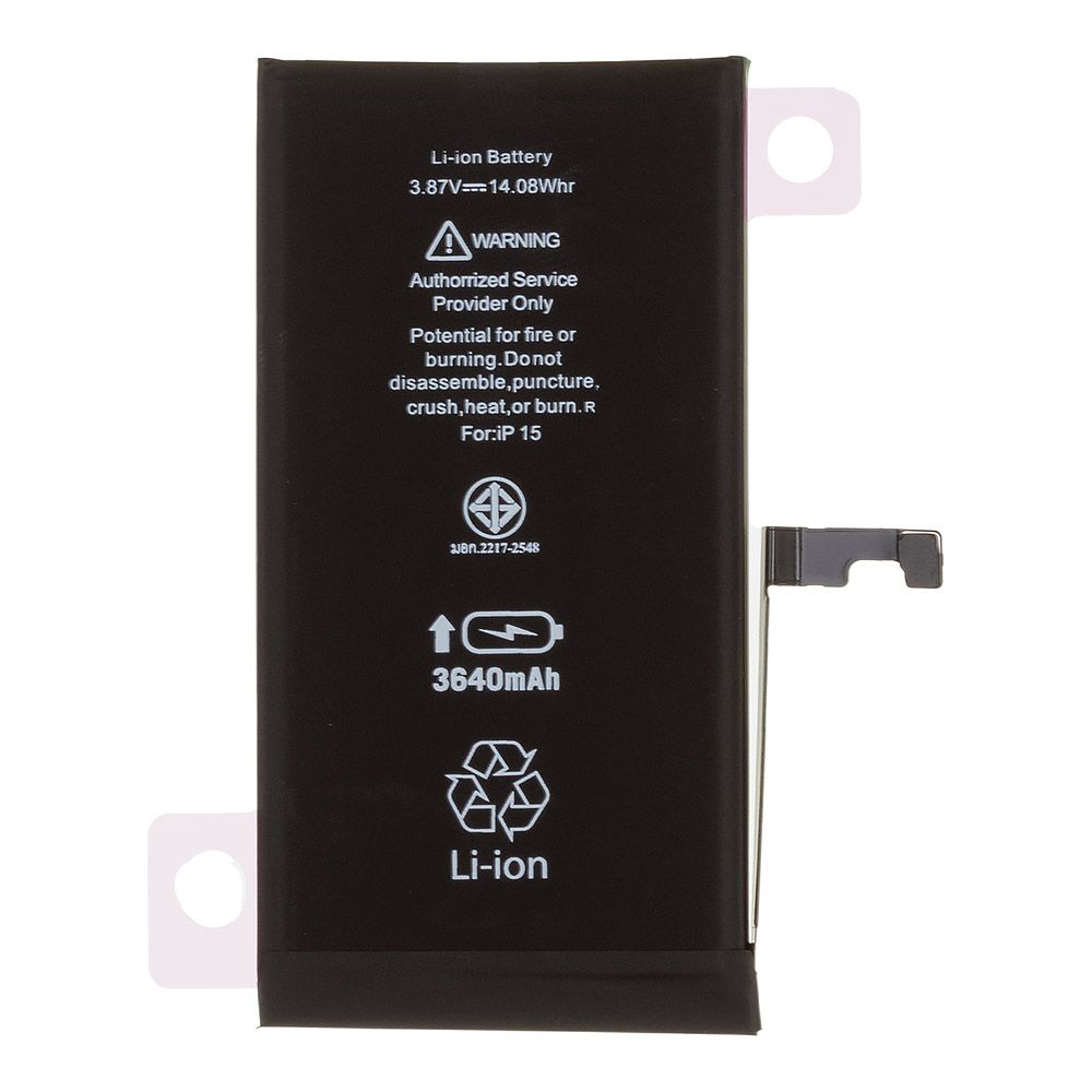 Аккумулятор (АКБ) для iPhone 15 Li 3640 mAh повышенная емкость Ultra Capacity