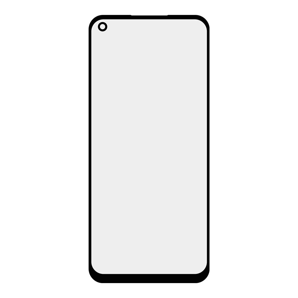 Стекло + OCA плёнка для переклейки Oppo A74 (черный)