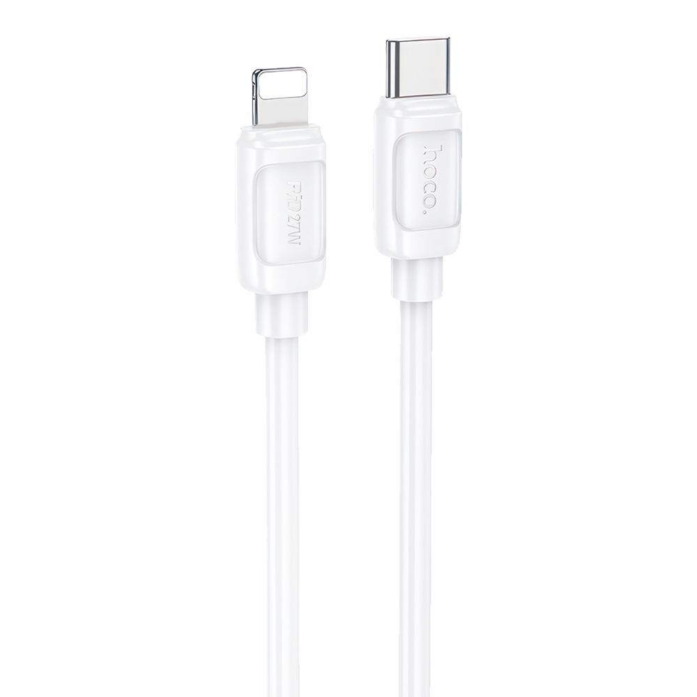 USB-C кабель HOCO X115 Surpass Lightning 8-pin, PD27W, 1м, PVC (белый)